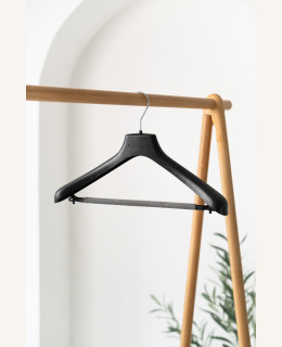 Plastové ramínko AN s molitanovou příčkou – na saka, kalhoty a sukně (42 cm)