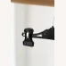 Mini plastové ramínko v černé barvě na dětské oblečení – detail skřipce